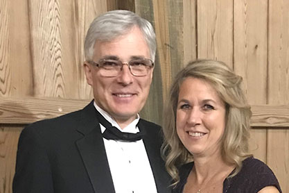 Paul Murawski ’80 and his wife Michelle. Link to his story